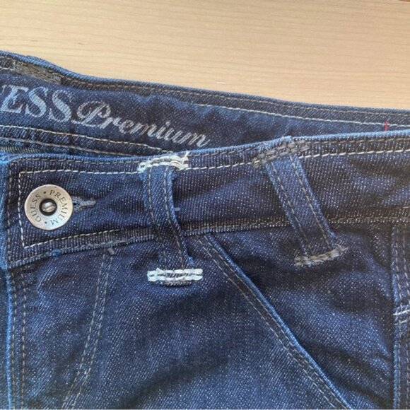 Guess Premium jeans Rocket skinny leg style low rise dark blue stretchy size 26 - Picture 6 of 14